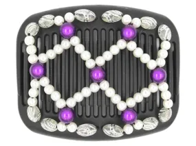 African Butterfly Hair Comb - Ndalena Black 95