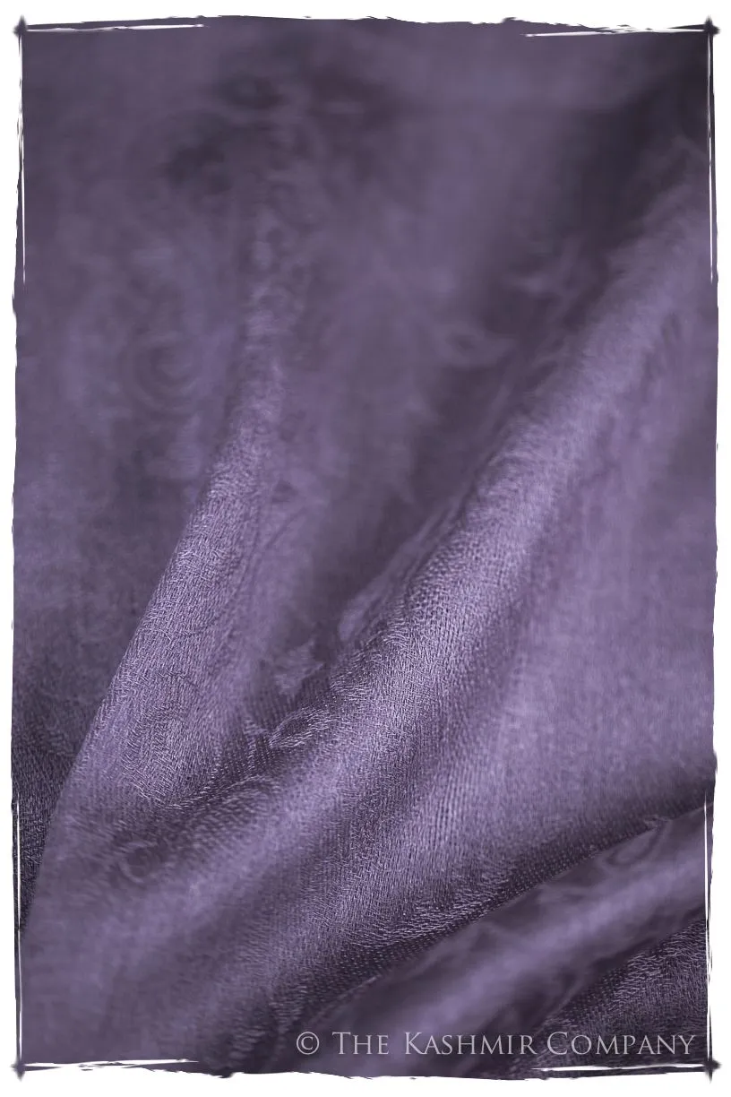 Orchid Mist Paisley Kashmir Wool Scarf