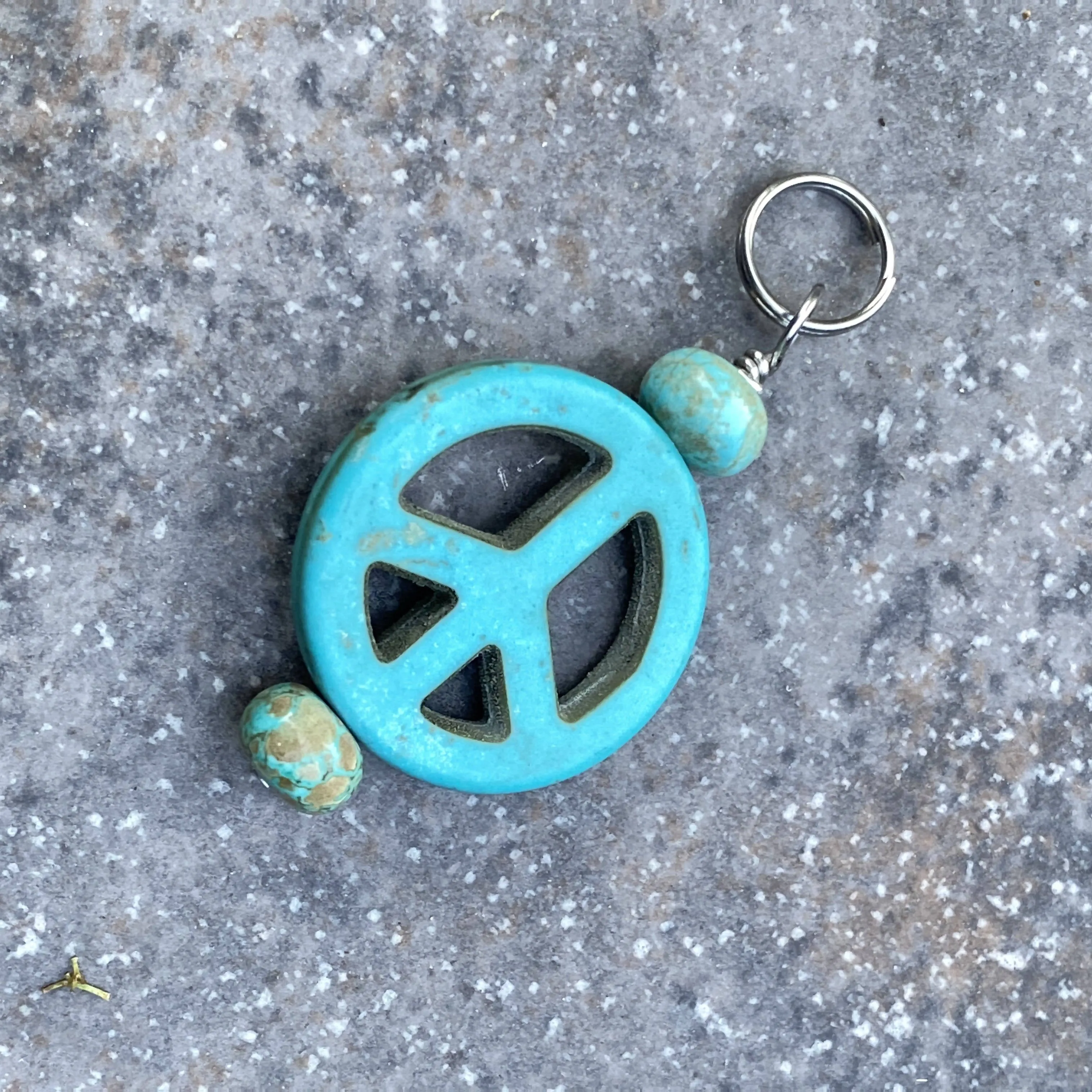 Peace Sign Pet Collar Charm