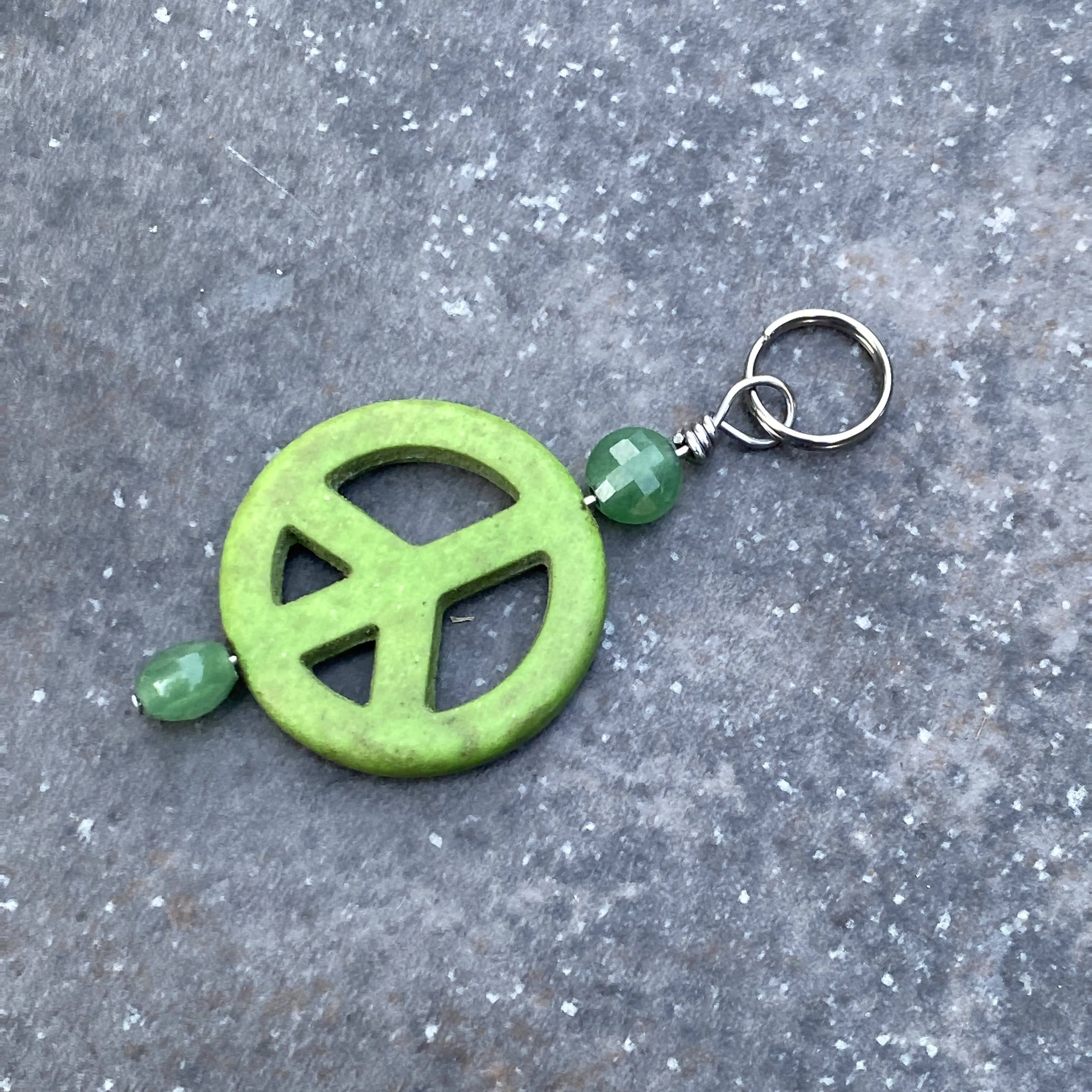 Peace Sign Pet Collar Charm