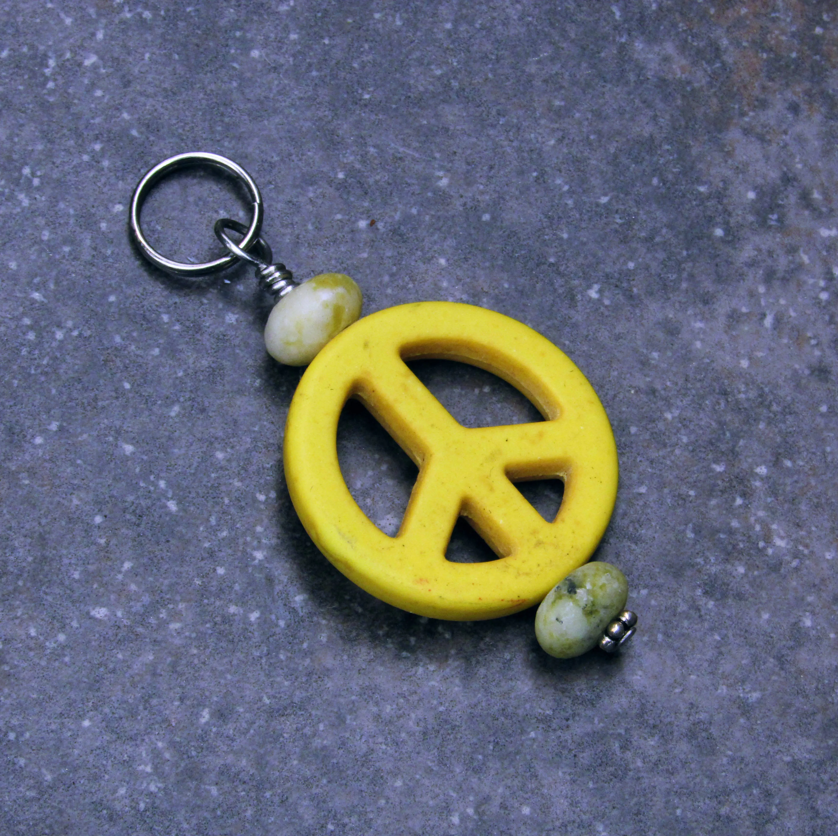 Peace Sign Pet Collar Charm