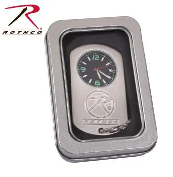 Silver Dog Tag Watch